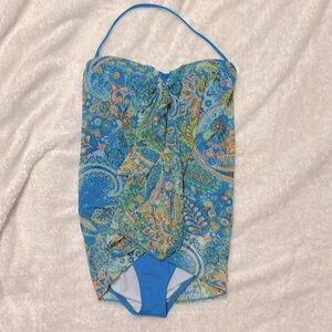 RALPH LAUREN Flyaway Convertible One-Piece Swimsuit